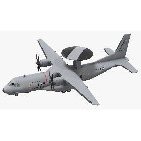 Airbus C295 Airborne Early Warning and Control Aircraft 3D model